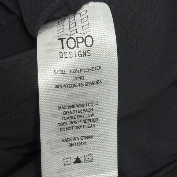 Topo Designs Jacket Mens Small Black Reversible Sherpa Fleece Zip Pockets - Picture 8 of 11